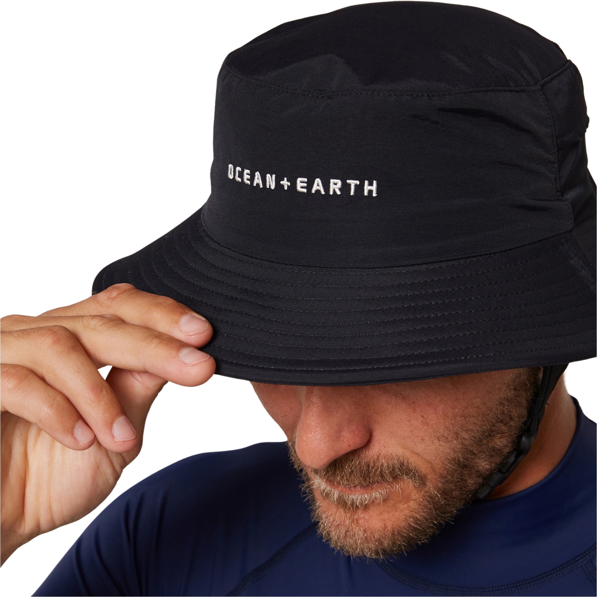 2025 Ocean And Earth Bingin Soft Peak Surf Hat SMHA03B - Black